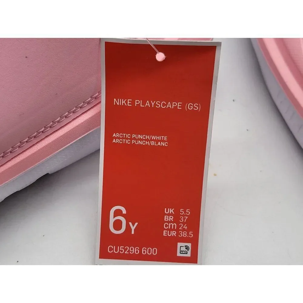 Nike Playscape GS Pink‎ Sandals Slide Slippers CU5296 600 Size 6Y